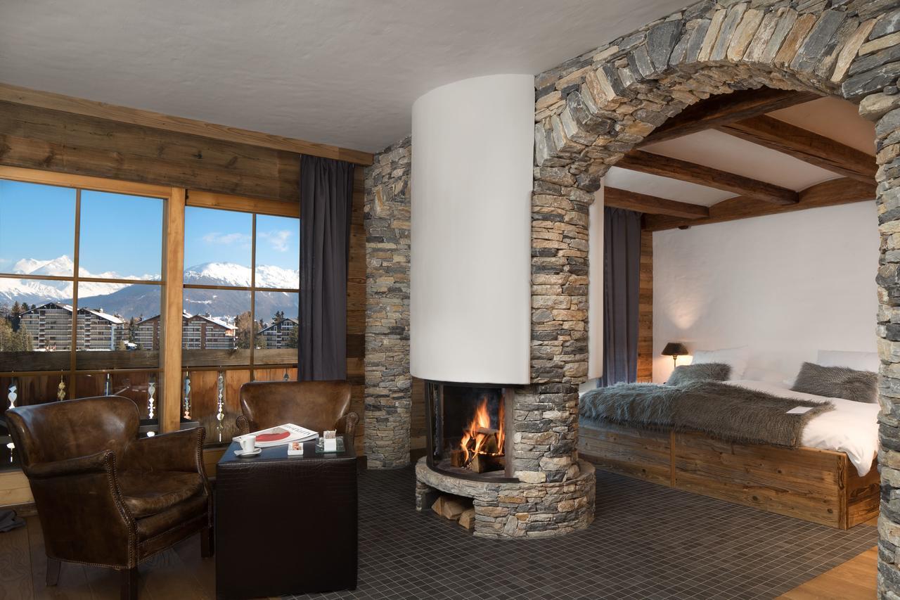 Hostellerie Du Pas De L'Ours "Relais Et Chateaux" Crans-Montana Kültér fotó