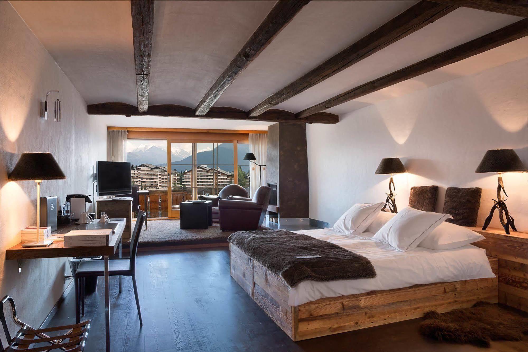Hostellerie Du Pas De L'Ours "Relais Et Chateaux" Crans-Montana Kültér fotó